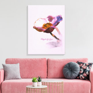 Pink Dream Blume - Elegante Fantasy Nature Leinwanddruck