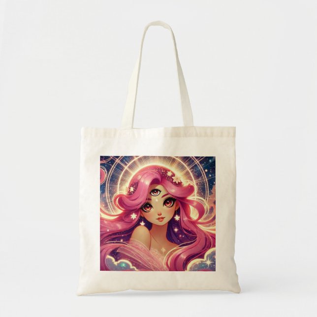 Pink Dream Erleuchtung Erwecken Alltag Traumtasche Tragetasche (Vorne)