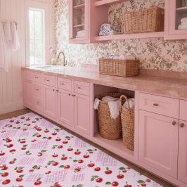 Pink dream laundry room Rug