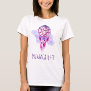 Pink Dreamcatcher Lila Paint Platsch Tribal T-Shirt