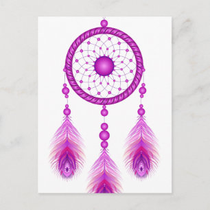 Pink Dreamcatcher Postkarte