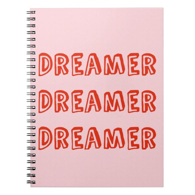 Pink Dreamer Notebook Notizblock (Vorderseite)