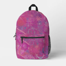 Pink Dreams Abstract Bedruckter Rucksack