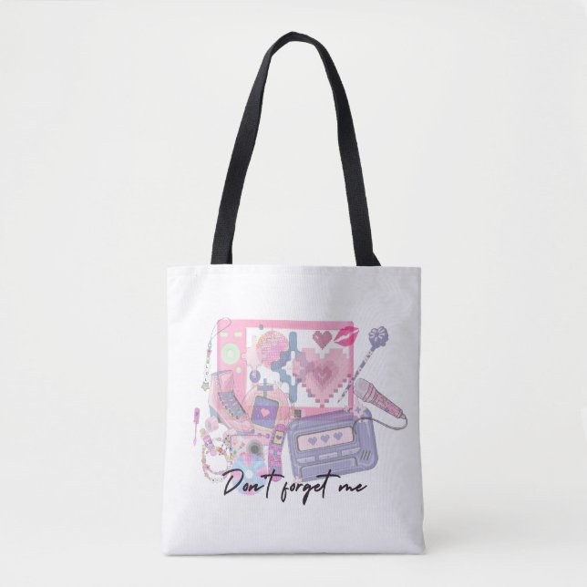 Pink Dreams Nostalgic Tote – A Memory You Can Hold (Vorderseite)