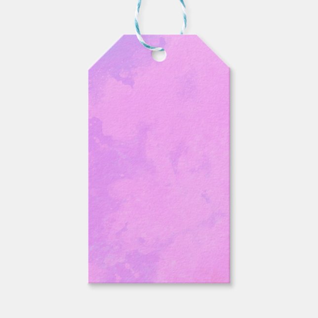 Pink Dreamy Cloud Effect  Geschenkanhänger (Vorderseite)