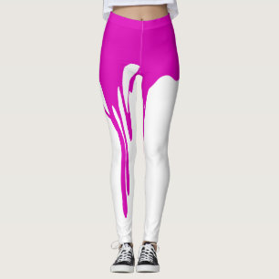 Pink Drilling Paint Leggings