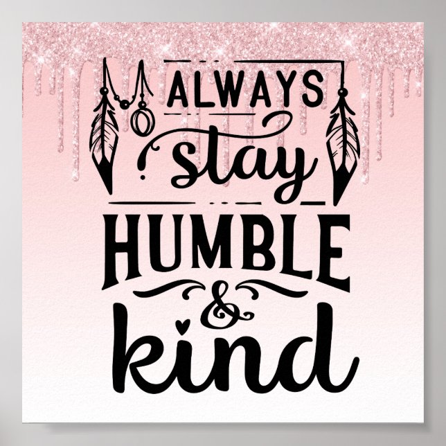 Pink Driving Glitzer Inspiration Zitat Poster (Vorne)