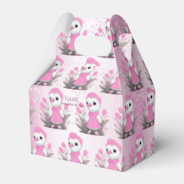 Pink Duck Favor Box Geschenkschachtel