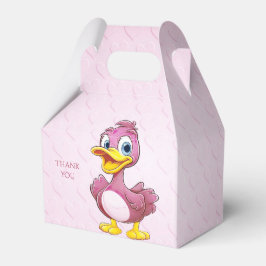 Pink Duck Favor Box Geschenkschachtel