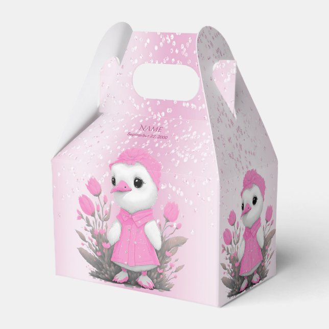 Pink Duck Favor Box Geschenkschachtel (Vorderseite)