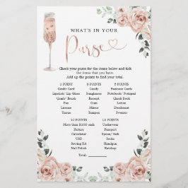 Pink Dusty Rose Petals und Prosecco Purgame