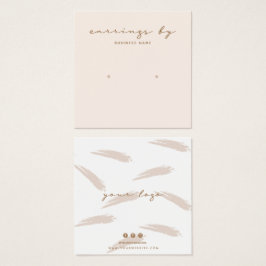 Pink Earring Display Business Card