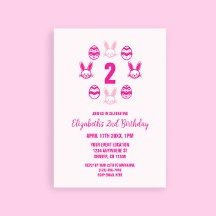 Pink Easter 2nd Birthday