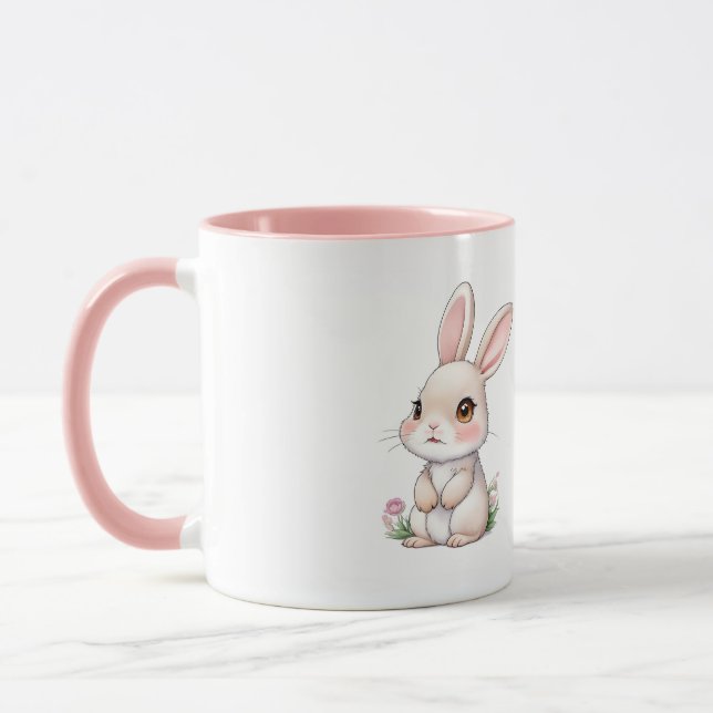 Pink Easter Bunnies Tasse (Links)