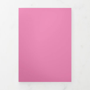 Pink #EF8484, Cadillac Pink Dreifach Gefaltete Urlaubskarte