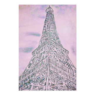 Pink Eiffel Poster