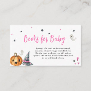 Pink ein kleines Boo Halloween Bücher für Baby Begleitkarte
