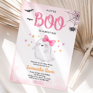 Pink eine kleine Boo Baby Dusche Einladung