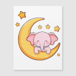 Pink-Elefant Magnetkarte