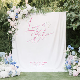 Pink Elegant Brautparty Backdrops Banner Wandteppich