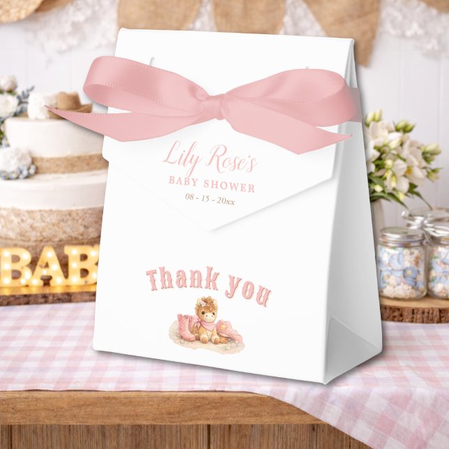 Pink Elegant Little Cowgirl Baby Girl Shower Geschenkschachtel (Von Creator hochgeladen)