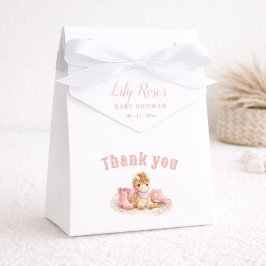 Pink Elegant Little Cowgirl Baby Girl Shower Geschenkschachtel