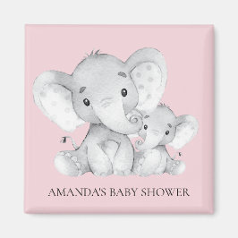 Pink Elephant Baby Dusche Gefallen Magnet