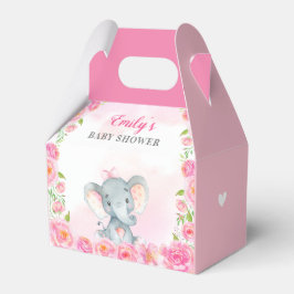 Pink Elephant Baby Girl Dusche Sprinkle Gast Gesch Geschenkschachtel