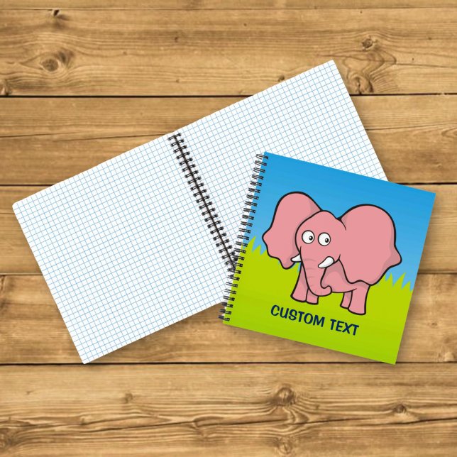 Pink Elephant Cartoon Notizbuch (Von Creator hochgeladen)