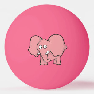 Pink Elephant Cartoon Ping Pong Ball Tischtennisball