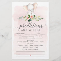 Pink Elephant Double Sided Baby Showspiele