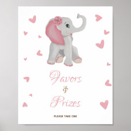 Pink Elephant Favoriten & Preise Kinderduschzeiche Poster