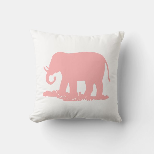 Pink Elephant Kissen (Vorderseite)