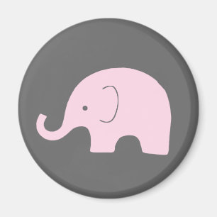 Pink Elephant Magnet