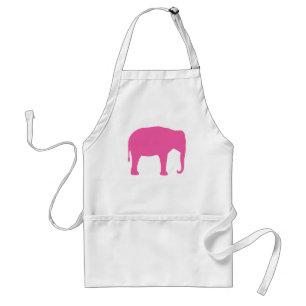 Pink Elephant Silhouette Schürze