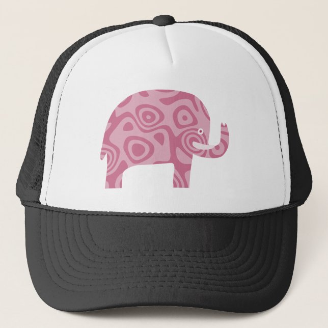 Pink Elephant Truckerkappe (Vorderseite)