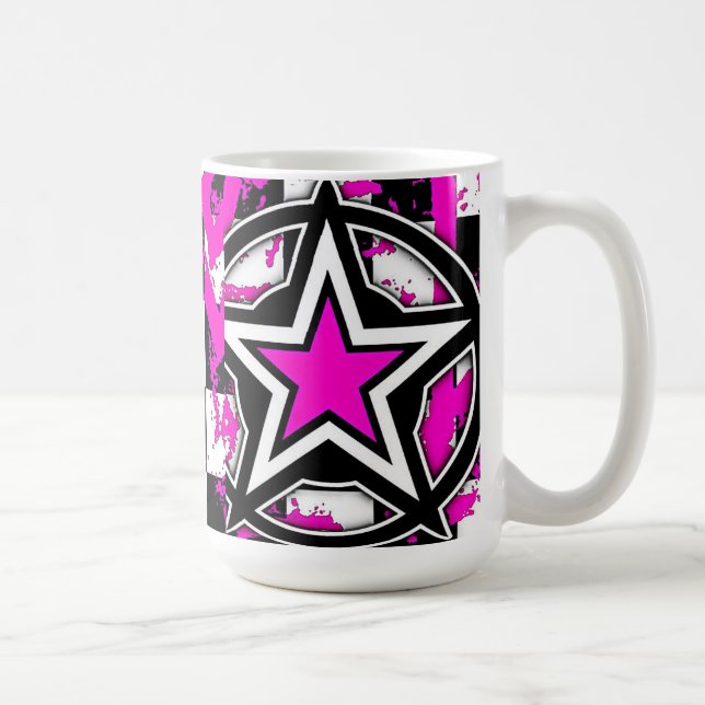 Pink Emo Star Tasse (Rechts)