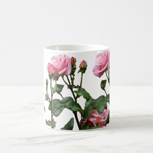 PINK ENGLISCH ROSE KAFFEETASSE (Mittel)
