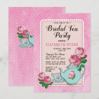 Pink English Hütte Style Bridal Tee Party Dusche