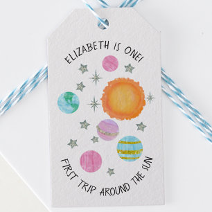 Pink Erster Ausflug zum 1. Geburtstag der Sun Girl Geschenkanhänger