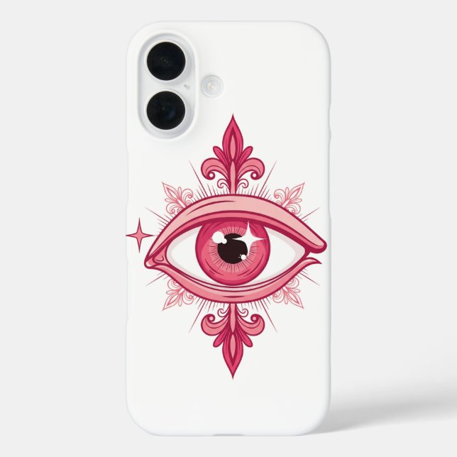 Pink Evil Eye Tattoo Design Sketch Case-Mate iPhone Hülle (Rückseite)