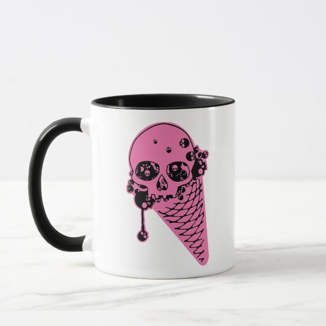 Pink Evil Ice Creme Cone Tasse (Links)