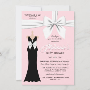Pink Extravagant Elegante Mode Tiffany Babydusche Einladung