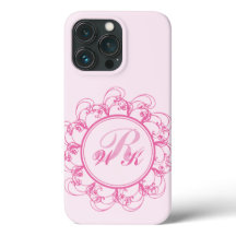 Pink Extravagant Monogram iPhone Case