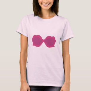 Pink Extravagante Sonnenbrille T-Shirt