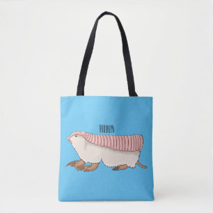 Pink fairy armadillo cartoon illustration