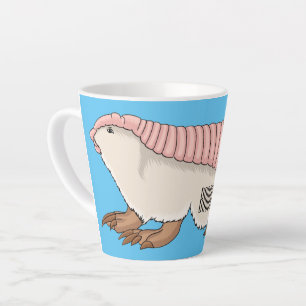 Pink fairy armadillo cartoon illustration milchtasse