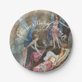 Pink Fairy Baby Blessing Baby Dusche Pappteller