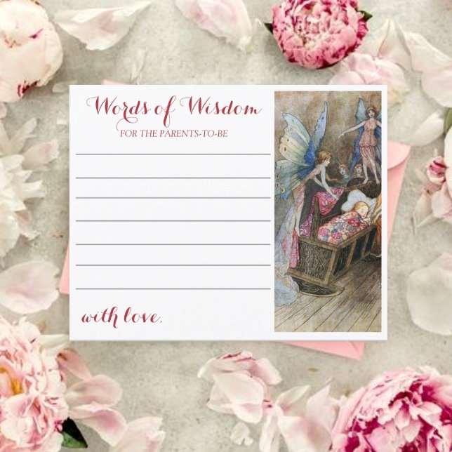 Pink Fairy Baby Blessing Baby Showcard (Von Creator hochgeladen)