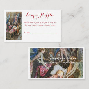 Pink Fairy Baby Segeln Windeln Windeln Raffle Begleitkarte